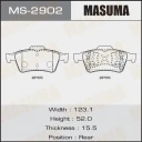 Колодки тормозные дисковые Masuma MS-2902