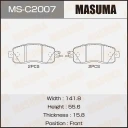 Колодки тормозные дисковые Masuma MS-C2007