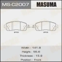 Колодки тормозные дисковые Masuma MS-C2007