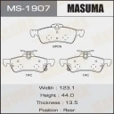 Колодки тормозные дисковые Masuma MS-1907