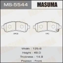Колодки тормозные дисковые Masuma MS-5544