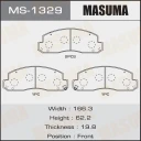 Колодки тормозные дисковые Masuma MS-1329