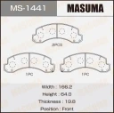 Колодки тормозные дисковые Masuma MS-1441