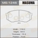 Колодки тормозные дисковые Masuma MS-1246