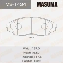 Колодки тормозные дисковые Masuma MS-1434
