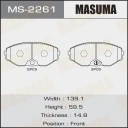 Колодки тормозные дисковые Masuma MS-2261