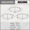 Колодки тормозные дисковые Masuma MS-2555