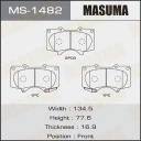 Колодки тормозные дисковые Masuma MS-1482