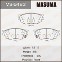 Колодки тормозные дисковые Masuma MS-5483