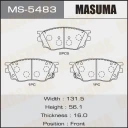 Колодки тормозные дисковые Masuma MS-5483