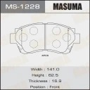 Колодки тормозные дисковые Masuma MS-1228