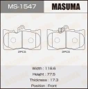 Колодки тормозные дисковые Masuma MS-1547