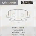 Колодки тормозные дисковые Masuma MS-1448