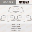 Колодки тормозные дисковые Masuma MS-1321