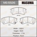 Колодки тормозные дисковые Masuma MS-5526