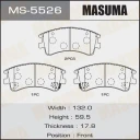 Колодки тормозные дисковые Masuma MS-5526