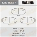 Колодки тормозные дисковые Masuma MS-8337