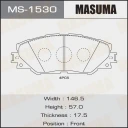 Колодки тормозные дисковые Masuma MS-1530