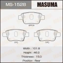 Колодки тормозные дисковые Masuma MS-1528