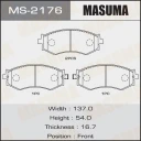Колодки тормозные дисковые Masuma MS-2176