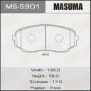 Колодки тормозные дисковые Masuma MS-5901