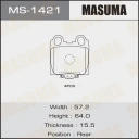 Колодки тормозные дисковые Masuma MS-1421