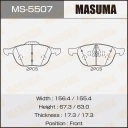 Колодки тормозные дисковые Masuma MS-5507