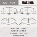 Колодки тормозные дисковые Masuma MS-1405