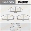 Колодки тормозные дисковые Masuma MS-2389