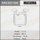 Колодки тормозные дисковые Masuma MS-E0168