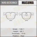 Колодки тормозные дисковые Masuma MS-E0060