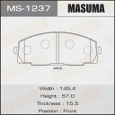 Колодки тормозные дисковые Masuma MS-1237