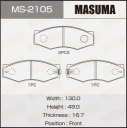 Колодки тормозные дисковые Masuma MS-2105
