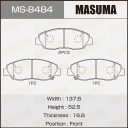 Колодки тормозные дисковые Masuma MS-8484