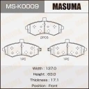 Колодки тормозные дисковые Masuma MS-K0009