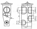 Клапан расширительный кондиционера (ТРВ) Luzar LTRV 1919