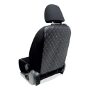 Накидка защитная (60х45 см) "AUTOPROFI" Basic черный/серый (на заднюю часть передних сидений)