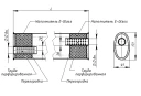 Глушитель универс. (овальный) 97х171, TRIALLI EMM 3512