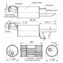 Глушитель основной TRIALLI EMM 1404