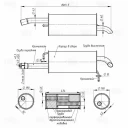 Глушитель основной TRIALLI EMM 1006