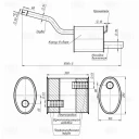 Глушитель основной TRIALLI EMM 1014