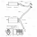 Глушитель основной TRIALLI EMM 0405