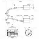 Глушитель основной TRIALLI EMM 1515