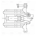 Суппорт тормозной задний правый TRIALLI CF 190608