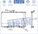 Радиатор двигателя (увеличенный ресурс) АКПП Пластик и алюминий STRON STR0050