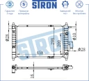 Радиатор двигателя (увеличенный ресурс) АКПП Пластик и алюминий STRON STR0203