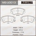 Колодки дисковые передние Masuma MS-U0013