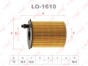 Фильтр масляный LYNXauto LO-1610