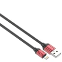 Кабель для телефона "LDNIO" LS431 USB- Lightning (2.4A, медь, красный, 86 жил) 1 м