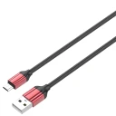 Кабель для телефона "LDNIO" LS431 USB - micro USB (2.4A, медь, красный, 86 жил) 1 м